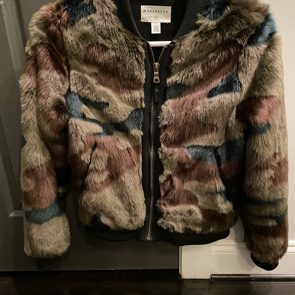 Faux fur Jacket by Marrakech purchased at Anthropologie - size Small